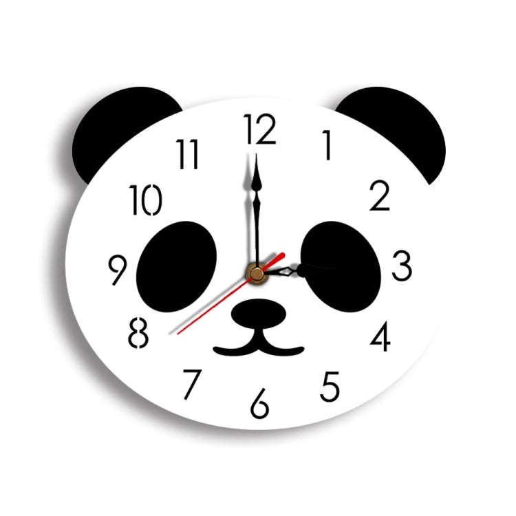Hand Clock Panda Cartoon Wall Clock Acrylic Clock Panda Simple Home Wall Clock