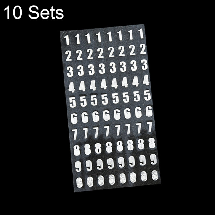 10 Sets Hand Account Alphanumeric Sticker Diary Plan DIY Sticker Set(H