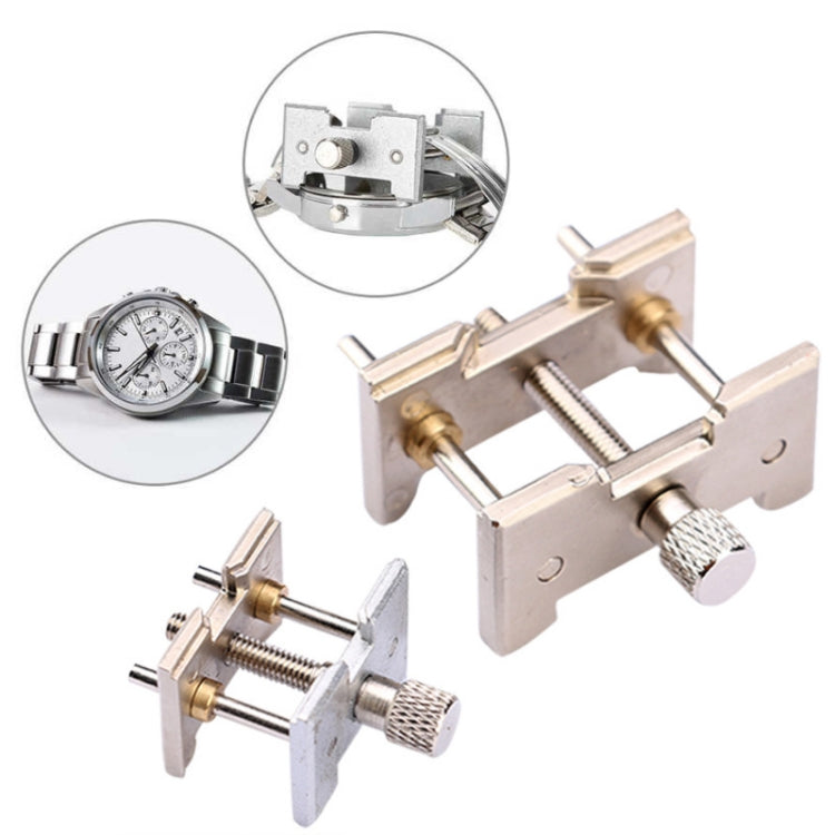 2 In 1 Watch Movement Holder Clip Base Metal Multi Function Vise Clamp