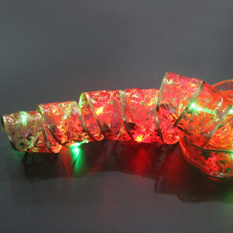 Double Row Ribbon Rope Light Christmas LED Lights Bronzing Double Ribbon String Lights, Specificati