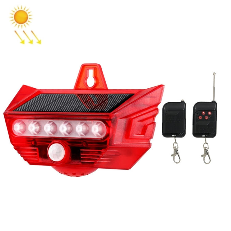 RC-710 Solar Burglar Alarm Light Remote Control Human Body Induction D