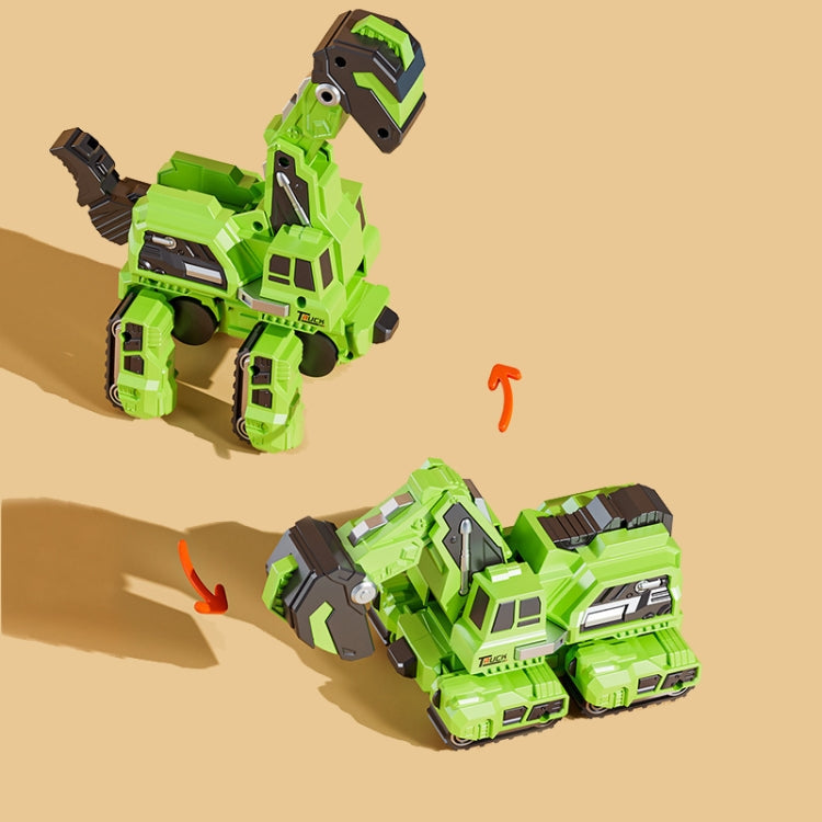 2 In 1 Dinosaur Transforming Engineering Car Inertial Automatic Crash