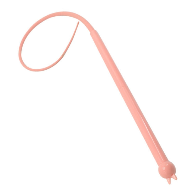 Silicone Teasing Pole Mouse Tail Cats Self-Exciting Toys(Pink)
