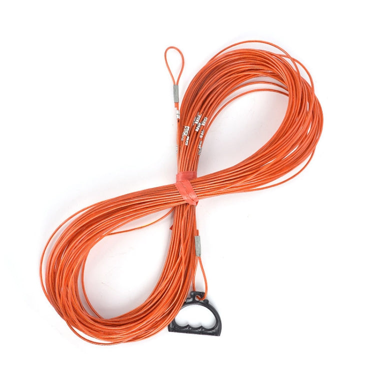 50m Steel Wire Covered With Rubber Measuring Rope With Scale Marking P