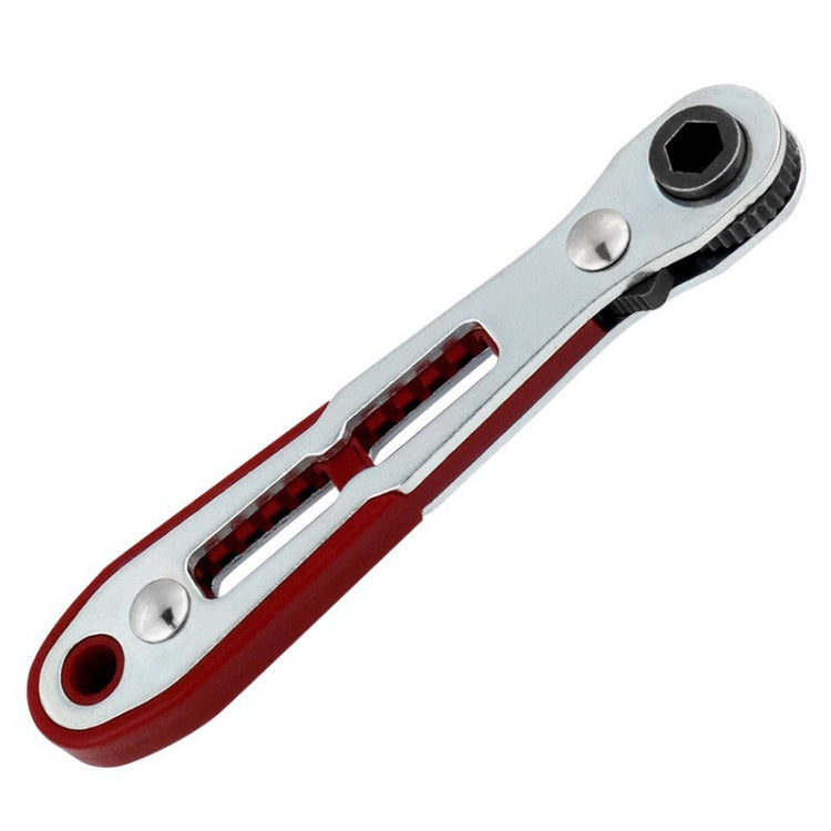 Mini Bi-directional Ratchet Screwdriver Wrench Multi-purpose Manual Fl