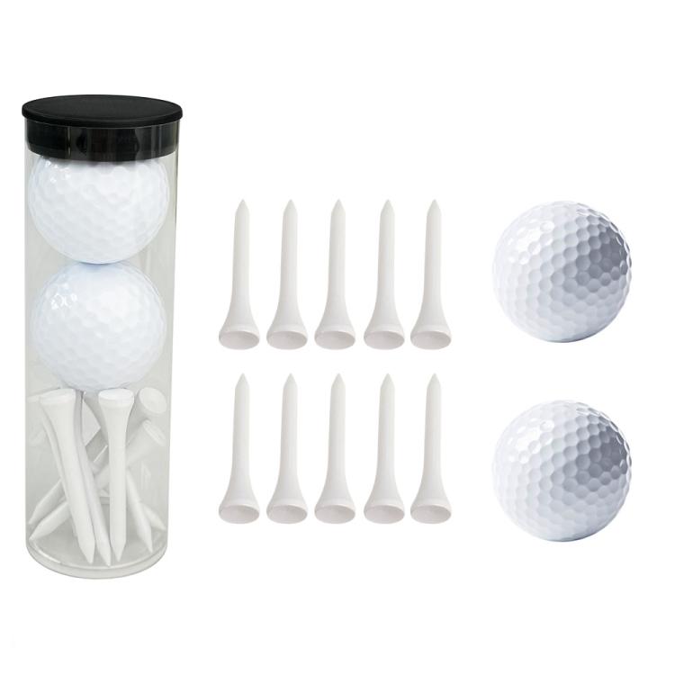 PVC Cylinder Golf Ball Tee Kit Accessories, Spec: White Set 3