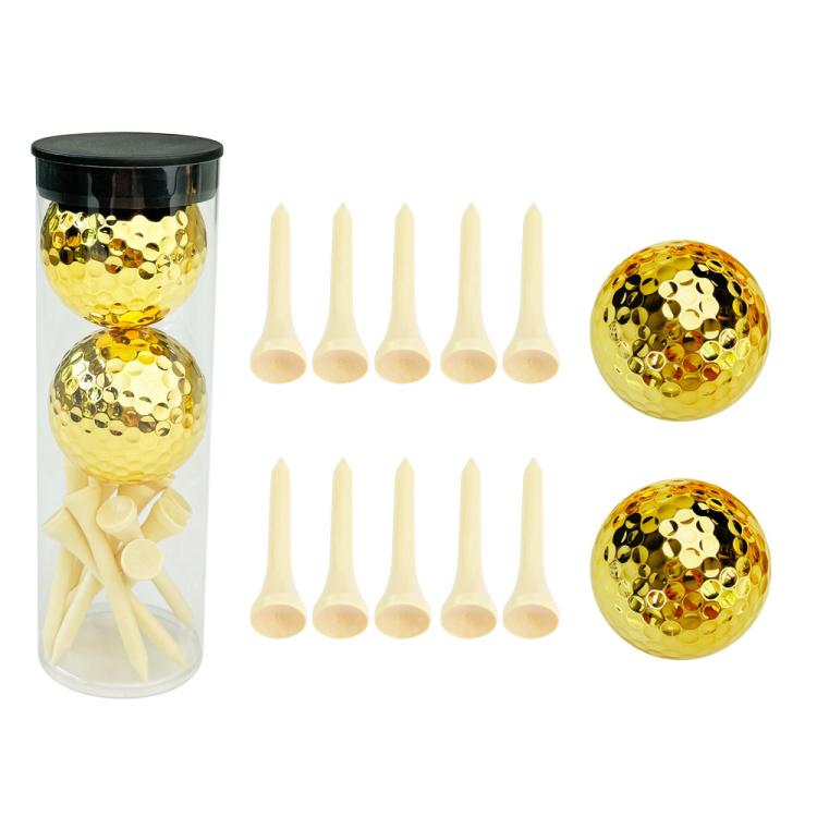 PVC Cylinder Golf Ball Tee Kit Accessories, Spec: Gold Set 3