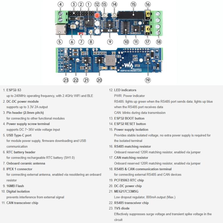 Waveshare ESP32-S3R8 Microcontroller ESP32-S3-Nano Development Board Compatible with Arduino Nano ESP32, Integrated 2.4GHz WiFi Bluetooth LE Dual-Mode Wireless Communication Waveshare ESP32-S3R8 Microcontroller ESP32-S3-Nano Development Board Compatible with Arduino Nano ESP32, Integrated 2.4GHz WiFi Bluetooth LE Dual-Mode Wireless Communication