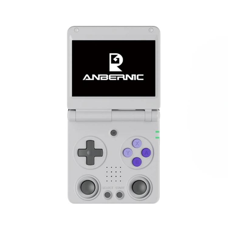 MiOT Store ANBERNIC RG 34XXSP 3.4-inch IPS Linux Retro Console, Quad-Core Cortex-A53, 5G WiFi, Clamshell with Dual Joysticks 64G(Gray)