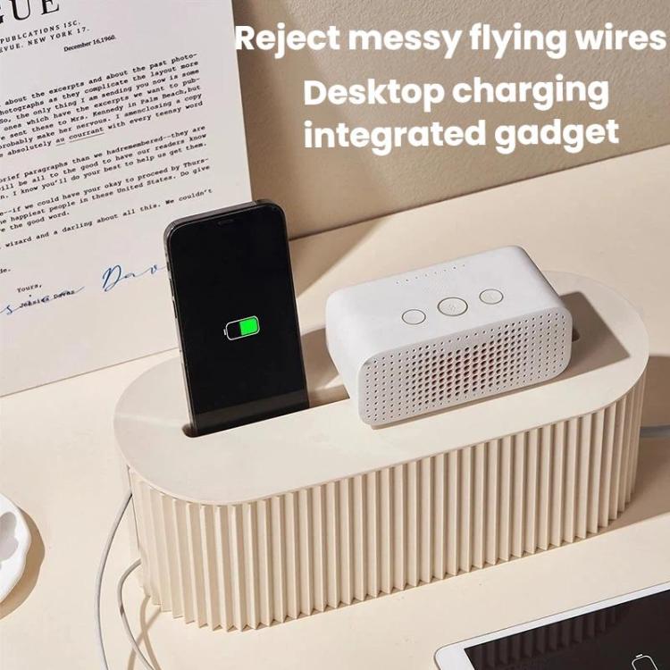 Desktop Wire Management Cable Box Power Socket & Power Cord Storage Co