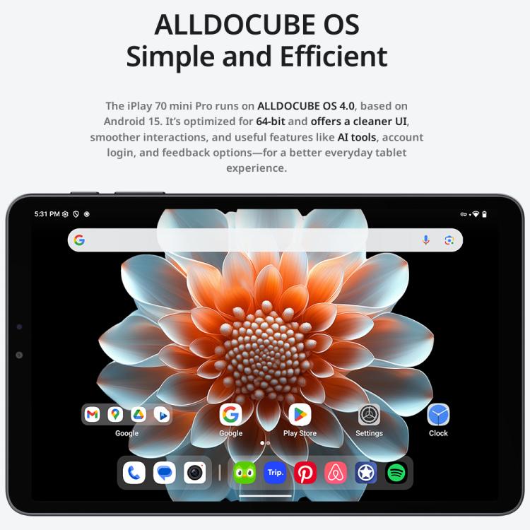 ALLDOCUBE iPlay 70 Mini Pro Tablet PC, 8GB+256GB, 8.4 inch Android 15