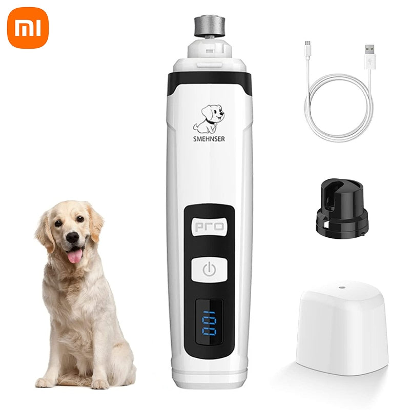 Xiaomi Electric Pet Nail Grinder Quiet Painless Pet Paws Nail Cutter Dogs Cats Grooming Trimmer tool USB Rechargeable