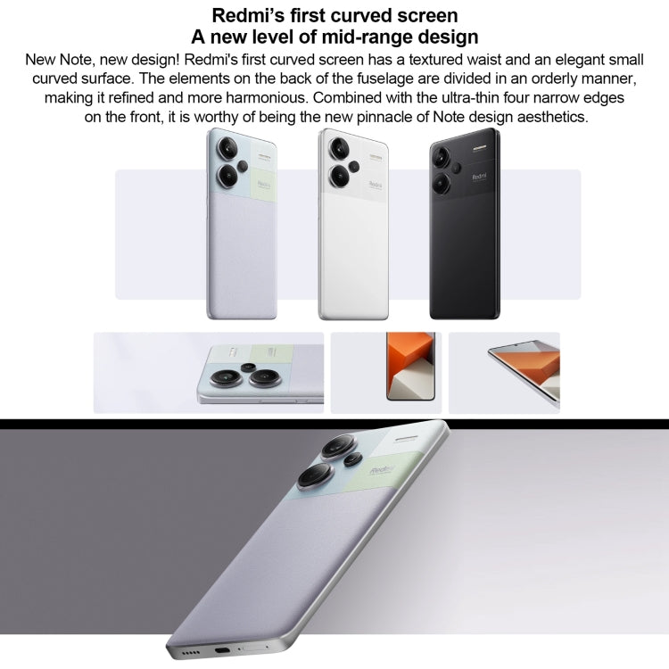Original New Xiaomi Redmi Note 13 PRO+ Plus 5G Smartphone 6.67 120Hz 1.5K  Display Dimensity 7200-Ultra 200MP 5000mAh 120W