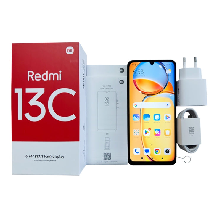 Global Version Xiaomi Redmi 13C 6+128GB Black MTK Helio G85 Octa Core 50MP  Al Triple Camera 5000mAh Battery 6.74 90Hz Display MIUI 14