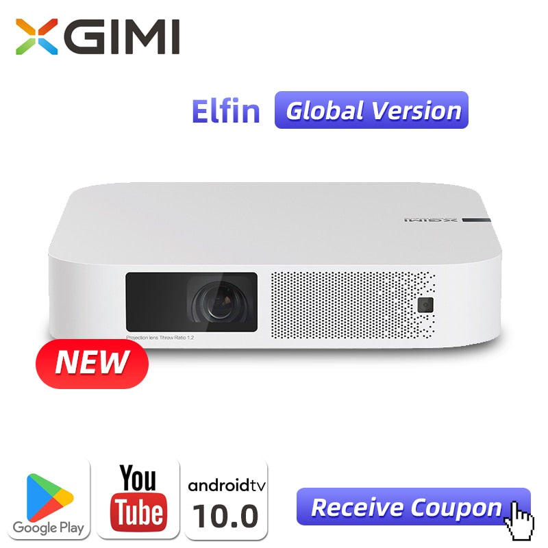 XGIMI Elfin Global Version 1080P Full HD Projector LED Mini Portable Smart Home Theater 3D Wifi Cinema Bluetooth Beamer Z6
