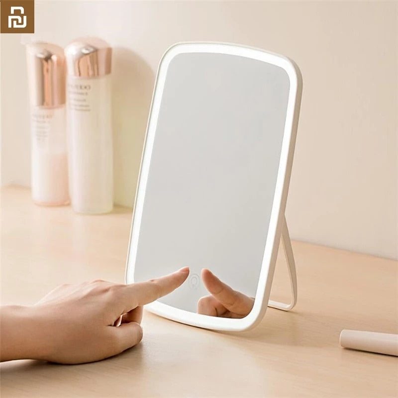 Youpin Jordan judy Intelligent portable makeup mirror desktop led light portable folding light mirror dormitory desktop