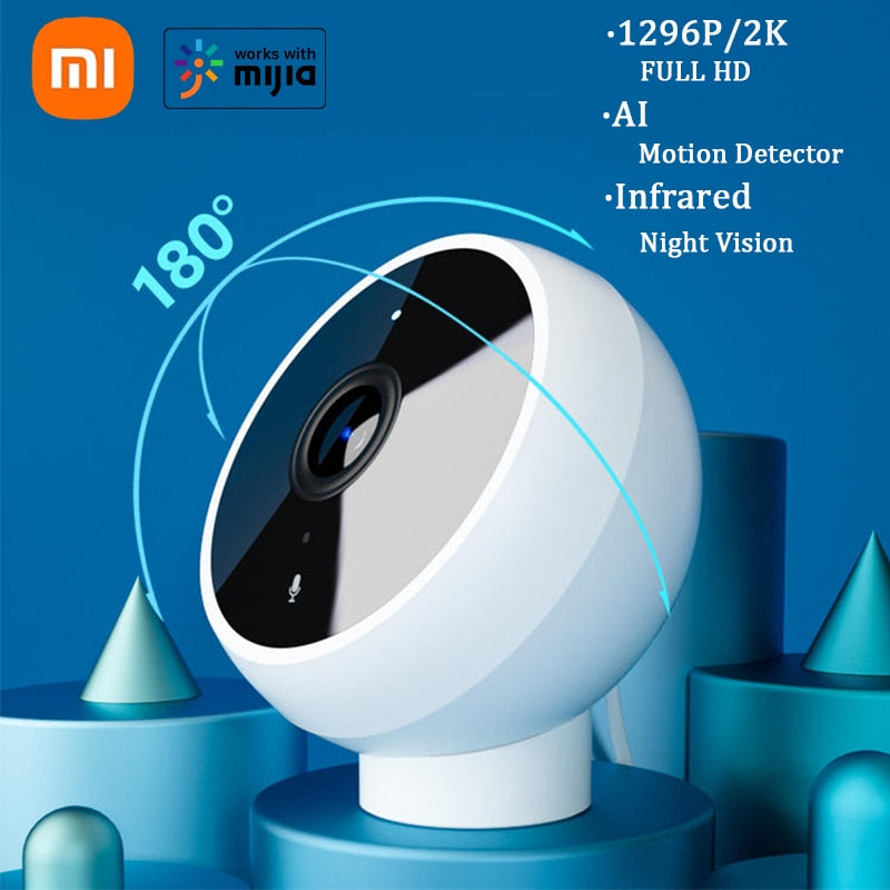 Xiaomi Smart IP Camera 2K 1296P Full HD IR Night Vision Security Monitor Super Wide-Angl WIFI Surveillance MINI Camera Mijia APP