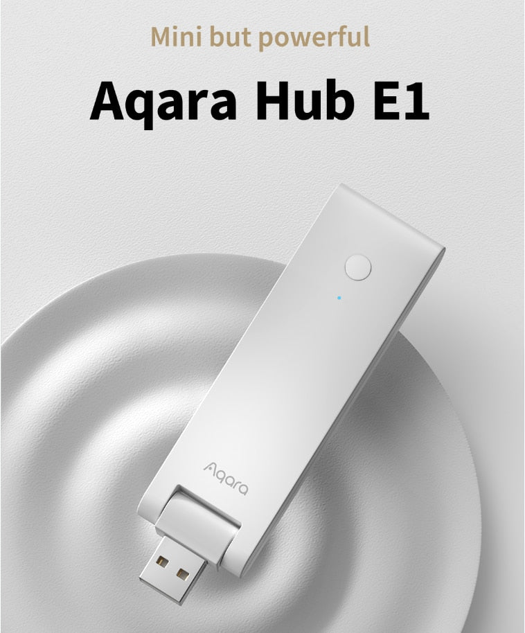 Aqara E1 Hub Zigbee 3.0 USB Smart Gateway Aqara Hub Wireless Zigbee Connect Remote For Mijia Mi home For Apple Homekit Control