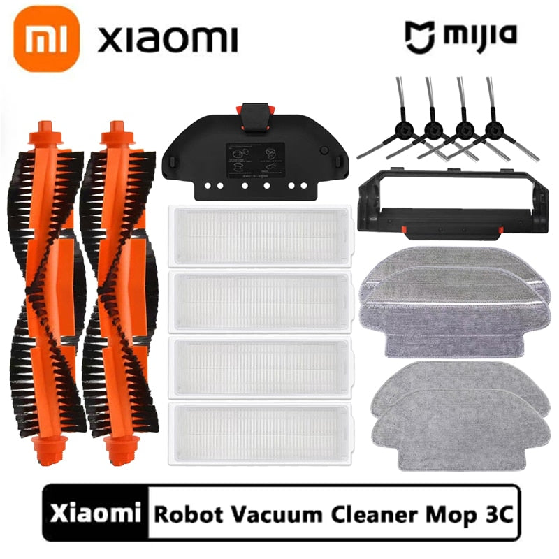 Xiaomi Mijia Mi Robot Vacuum-Mop Pro STYTJ02YM 2S / 3C / Conga 3490 Viomi V2 PRO V3 SE Main Side Brush Hepa Filter Mop Part