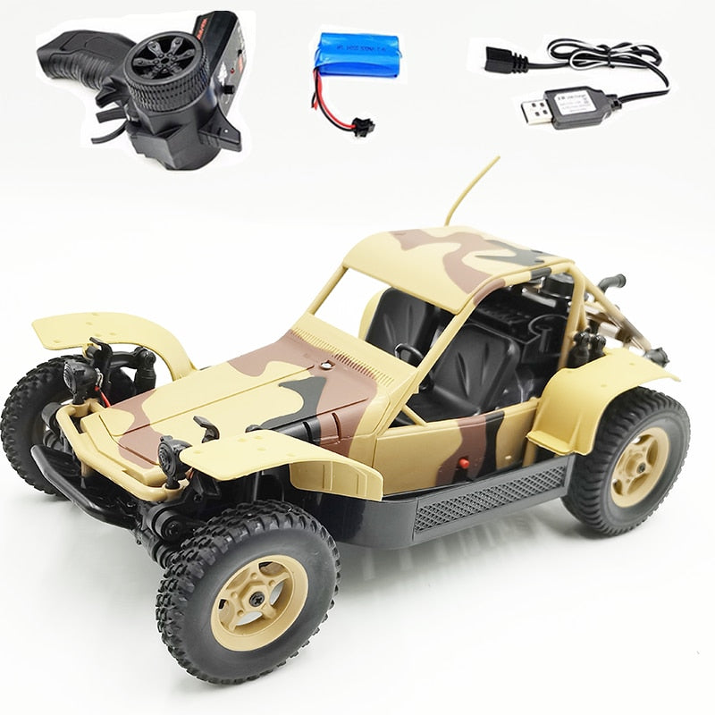 WPL 2.4G WP-14 RC Car Simulation Full Scale Off Road Vehicle 280 Carbon Brush Strong Magnetic High Speed Motor Children Toy