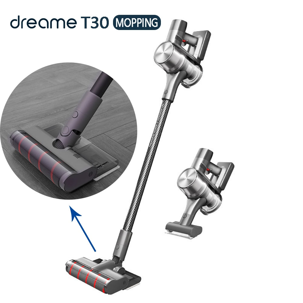 New Dreame Vacuum Cleaner T30 Lasts for 90 Minutes Household Suction and Drag Integrated Efficient Removal of Mites 100-240V
