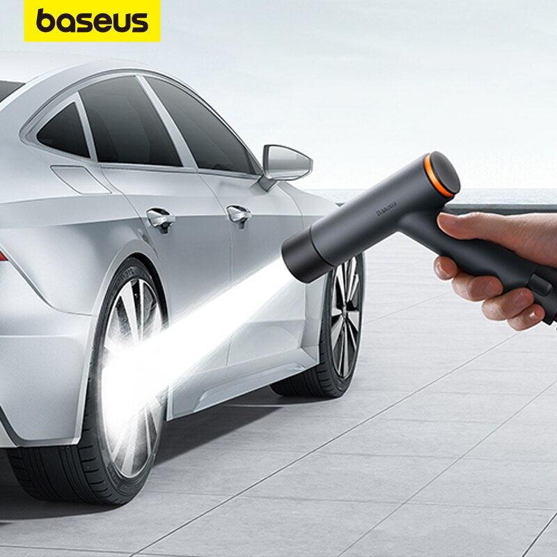 Baseus Car Wash Water Gun Spray Nozzle High Pressure Car Washers 3 Modes Adjustable For Home Garden Car Cleaning Accessories