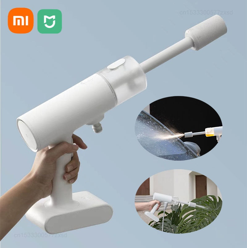 Xiaomi Mijia Electric Car Washer Gun 2.4MPA High Pressure Cleaner Foam Nozzle Auto Cleaning Care Cordless Car Washing Water Gun