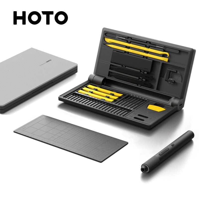 HOTO Precision Screwdriver Kit Pro Equipped with Various S2 Steel Drill Bits Multifunctional Maintenance Tablet Computer Watch