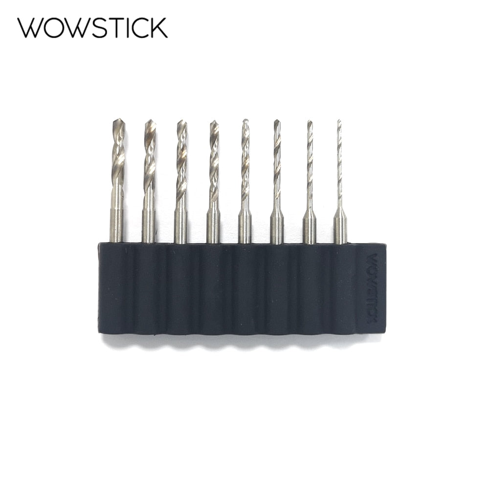 Wowstick 8 Drill Bits 0.8mm,1.0mm, 1.2mm,1.4mm,1.6mm, 1.8mm, 2.0mm, 2.2mm