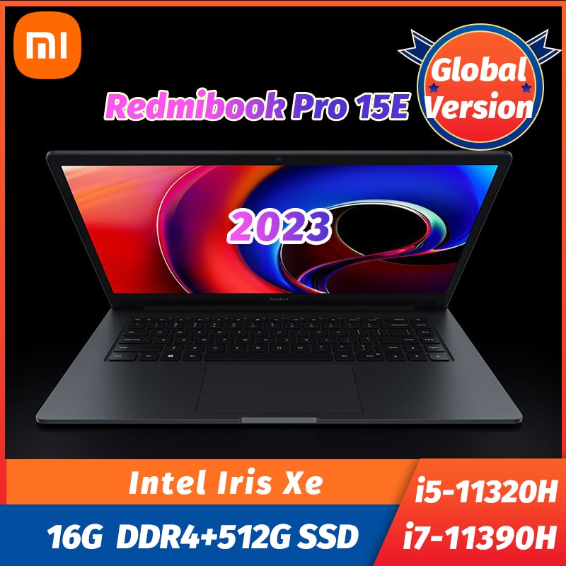 New Xiaomi Redmi Book 15E 2023 Laptop Intel Core i7-11390H/I5-11320H 16G+512G Intel Iris Xe Graphics 15.6" Laptops Notebook PC