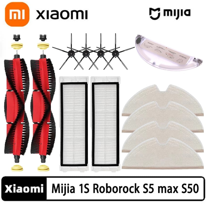 MIRTUX Pack Esencial de recambios compatibles con Xiaomi Mi Robot Vacuum 1  y 2 (no MOP). Kit de Accesorios de Repuesto para Robots Aspirador Xiaomi  Roborock S50 S51 : : Hogar y cocina